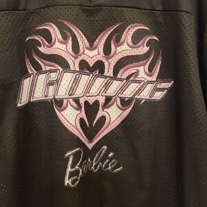 Mattel Barbie‎ Iconic 1959 Pink & Black Jersey Women's XL Cute Girl